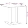 Sonoma Esstisch aus grauem Sperrholz 80x80x75 cm von vidaXL, Küchen- und Esstische - Ref: Foro24-825823, Preis: 64,86 €, Raba...