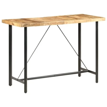 Solid rough mango wood bar table 150x70x107 cm by vidaXL, Kitchen and dining tables - Ref: Foro24-286612, Price: 335,82 €, Di...