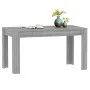 Sonoma gray plywood dining table 140x74.5x76 cm by vidaXL, Kitchen and dining tables - Ref: Foro24-815199, Price: 91,42 €, Di...