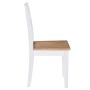 Sillas de comedor 4 unidades madera maciza de caucho blanco de vidaXL, Sillas de comedor - Ref: Foro24-245369, Precio: 247,06...