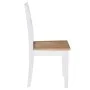 Sillas de comedor 4 unidades madera maciza de caucho blanco de vidaXL, Sillas de comedor - Ref: Foro24-245369, Precio: 242,73...