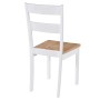 Sillas de comedor 4 unidades madera maciza de caucho blanco de vidaXL, Sillas de comedor - Ref: Foro24-245369, Precio: 247,06...