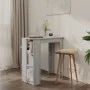 Sonoma gray high table with shelf 102x50x103.5 cm by vidaXL, Kitchen and dining tables - Ref: Foro24-812964, Price: 67,63 €, ...