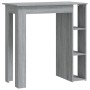 Sonoma grauer Hochtisch mit Ablage 102x50x103,5 cm von vidaXL, Küchen- und Esstische - Ref: Foro24-812964, Preis: 66,59 €, Ra...