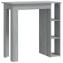 Sonoma gray high table with shelf 102x50x103.5 cm by vidaXL, Kitchen and dining tables - Ref: Foro24-812964, Price: 67,63 €, ...