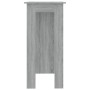 Sonoma grauer Hochtisch mit Ablage 102x50x103,5 cm von vidaXL, Küchen- und Esstische - Ref: Foro24-812964, Preis: 66,59 €, Ra...