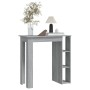 Sonoma grauer Hochtisch mit Ablage 102x50x103,5 cm von vidaXL, Küchen- und Esstische - Ref: Foro24-812964, Preis: 66,59 €, Ra...
