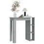 Sonoma gray high table with shelf 102x50x103.5 cm by vidaXL, Kitchen and dining tables - Ref: Foro24-812964, Price: 67,63 €, ...