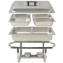 3-teiliges Buffet-Essenswärmer-Set aus Edelstahl von vidaXL, Wilderer - Ref: Foro24-50529, Preis: 203,07 €, Rabatt: %