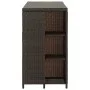 Bar table storage shelf 120x60x110cm brown synthetic rattan by vidaXL, Kitchen and dining tables - Ref: Foro24-313475, Price:...