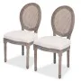Dining chairs 2 units cream fabric by vidaXL, dining chairs - Ref: Foro24-244089, Price: 319,42 €, Discount: %