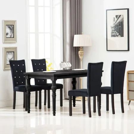 Dining chairs 4 units black velvet by vidaXL, dining chairs - Ref: Foro24-246487, Price: 343,68 €, Discount: %