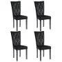 Dining chairs 4 units black velvet by vidaXL, dining chairs - Ref: Foro24-246487, Price: 343,68 €, Discount: %
