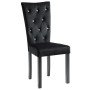 Sillas de comedor 4 unidades terciopelo negro de vidaXL, Sillas de comedor - Ref: Foro24-246487, Precio: 369,80 €, Descuento: %