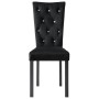 Esszimmerstühle 4 Einheiten aus schwarzem Samt von vidaXL, Essstühle - Ref: Foro24-246487, Preis: 352,41 €, Rabatt: %