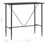 Schwarzer MDF-Küchenhochtisch 120x60x110 cm von vidaXL, Küchen- und Esstische - Ref: Foro24-281546, Preis: 122,13 €, Rabatt: %