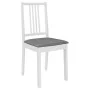Esszimmerstühle mit weißen Massivholzkissen, 2 Einheiten von vidaXL, Essstühle - Ref: Foro24-247636, Preis: 118,19 €, Rabatt: %
