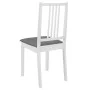 Esszimmerstühle mit weißen Massivholzkissen, 2 Einheiten von vidaXL, Essstühle - Ref: Foro24-247636, Preis: 118,19 €, Rabatt: %