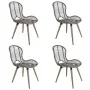 Sillas de comedor 4 unidades ratán marrón natural de vidaXL, Sillas de comedor - Ref: Foro24-246854, Precio: 274,13 €, Descue...