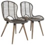 Esszimmerstühle 4 Einheiten naturbraunes Rattan von vidaXL, Essstühle - Ref: Foro24-246854, Preis: 277,05 €, Rabatt: %