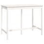 High bar table solid white pine wood 140x80x110 cm by vidaXL, Kitchen and dining tables - Ref: Foro24-822158, Price: 123,26 €...