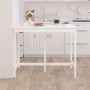 High bar table solid white pine wood 140x80x110 cm by vidaXL, Kitchen and dining tables - Ref: Foro24-822158, Price: 123,26 €...