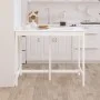 Hoher Stehtisch aus massivem weißem Kiefernholz, 140 x 80 x 110 cm von vidaXL, Küchen- und Esstische - Ref: Foro24-822158, Pr...