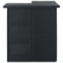 Schwarzer Eck-Stehtisch aus synthetischem Rattan, 100 x 50 x 105 cm von vidaXL, Küchen- und Esstische - Ref: Foro24-313481, P...