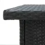 Schwarzer Eck-Stehtisch aus synthetischem Rattan, 100 x 50 x 105 cm von vidaXL, Küchen- und Esstische - Ref: Foro24-313481, P...