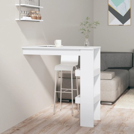 Mesa de bar de pared madera contrachapada blanco 102x45x103,5cm by vidaXL, Kitchen and dining tables - Ref: Foro24-811787, Pr...