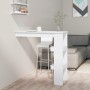 Mesa de bar de pared madera contrachapada blanco 102x45x103,5cm by vidaXL, Kitchen and dining tables - Ref: Foro24-811787, Pr...