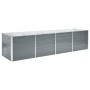 Arriate de jardín de acero galvanizado gris 320x80x77 cm de vidaXL, Maceteros y jardineras - Ref: Foro24-44844, Precio: 107,7...