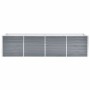 Arriate de jardín de acero galvanizado gris 320x80x77 cm de vidaXL, Maceteros y jardineras - Ref: Foro24-44844, Precio: 107,7...