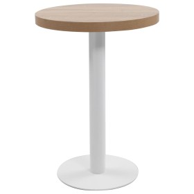 Hellbrauner MDF-Bistrotisch 60 cm von vidaXL, Küchen- und Esstische - Ref: Foro24-286420, Preis: 145,19 €, Rabatt: %