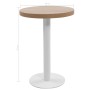 Hellbrauner MDF-Bistrotisch 60 cm von vidaXL, Küchen- und Esstische - Ref: Foro24-286420, Preis: 145,19 €, Rabatt: %