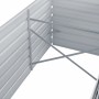 Arriate de jardín de acero galvanizado gris 320x80x77 cm de vidaXL, Maceteros y jardineras - Ref: Foro24-44844, Precio: 107,7...