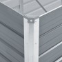 Arriate de jardín de acero galvanizado gris 320x80x77 cm de vidaXL, Maceteros y jardineras - Ref: Foro24-44844, Precio: 107,7...