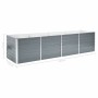 Arriate de jardín de acero galvanizado gris 320x80x77 cm de vidaXL, Maceteros y jardineras - Ref: Foro24-44844, Precio: 107,7...