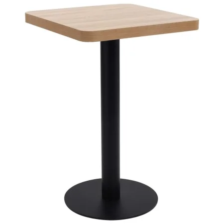 Hellbrauner MDF Bistrotisch 50x50 cm von vidaXL, Küchen- und Esstische - Ref: Foro24-286427, Preis: 134,16 €, Rabatt: %