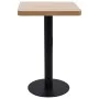 Hellbrauner MDF Bistrotisch 50x50 cm von vidaXL, Küchen- und Esstische - Ref: Foro24-286427, Preis: 134,16 €, Rabatt: %