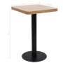 Hellbrauner MDF Bistrotisch 50x50 cm von vidaXL, Küchen- und Esstische - Ref: Foro24-286427, Preis: 136,21 €, Rabatt: %