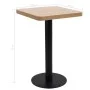 Hellbrauner MDF Bistrotisch 50x50 cm von vidaXL, Küchen- und Esstische - Ref: Foro24-286427, Preis: 134,16 €, Rabatt: %