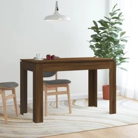 Oak brown engineered wood dining table 120x60x76 cm by vidaXL, Kitchen and dining tables - Ref: Foro24-815389, Price: 74,00 €...
