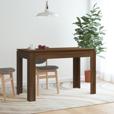 Oak brown engineered wood dining table 120x60x76 cm by vidaXL, Kitchen and dining tables - Ref: Foro24-815389, Price: 71,81 €...