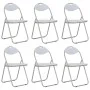 Folding dining chairs 6 units white synthetic leather by vidaXL, dining chairs - Ref: Foro24-284409, Price: 112,65 €, Discoun...