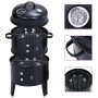 Barbacoa ahumador de carbón 3 en 1 40x80 cm de vidaXL, Barbacoas - Ref: Foro24-46613, Precio: 86,02 €, Descuento: %