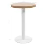 Light brown MDF bistro table 50 cm by vidaXL, Kitchen and dining tables - Ref: Foro24-286417, Price: 115,24 €, Discount: %