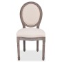 Dining chairs 2 units cream fabric by vidaXL, dining chairs - Ref: Foro24-244087, Price: 266,79 €, Discount: %