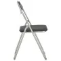 Klappbare Esszimmerstühle 2 Einheiten aus schwarzem Kunstleder von vidaXL, Essstühle - Ref: Foro24-284407, Preis: 67,93 €, Ra...