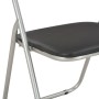 Klappbare Esszimmerstühle 2 Einheiten aus schwarzem Kunstleder von vidaXL, Essstühle - Ref: Foro24-284407, Preis: 69,22 €, Ra...